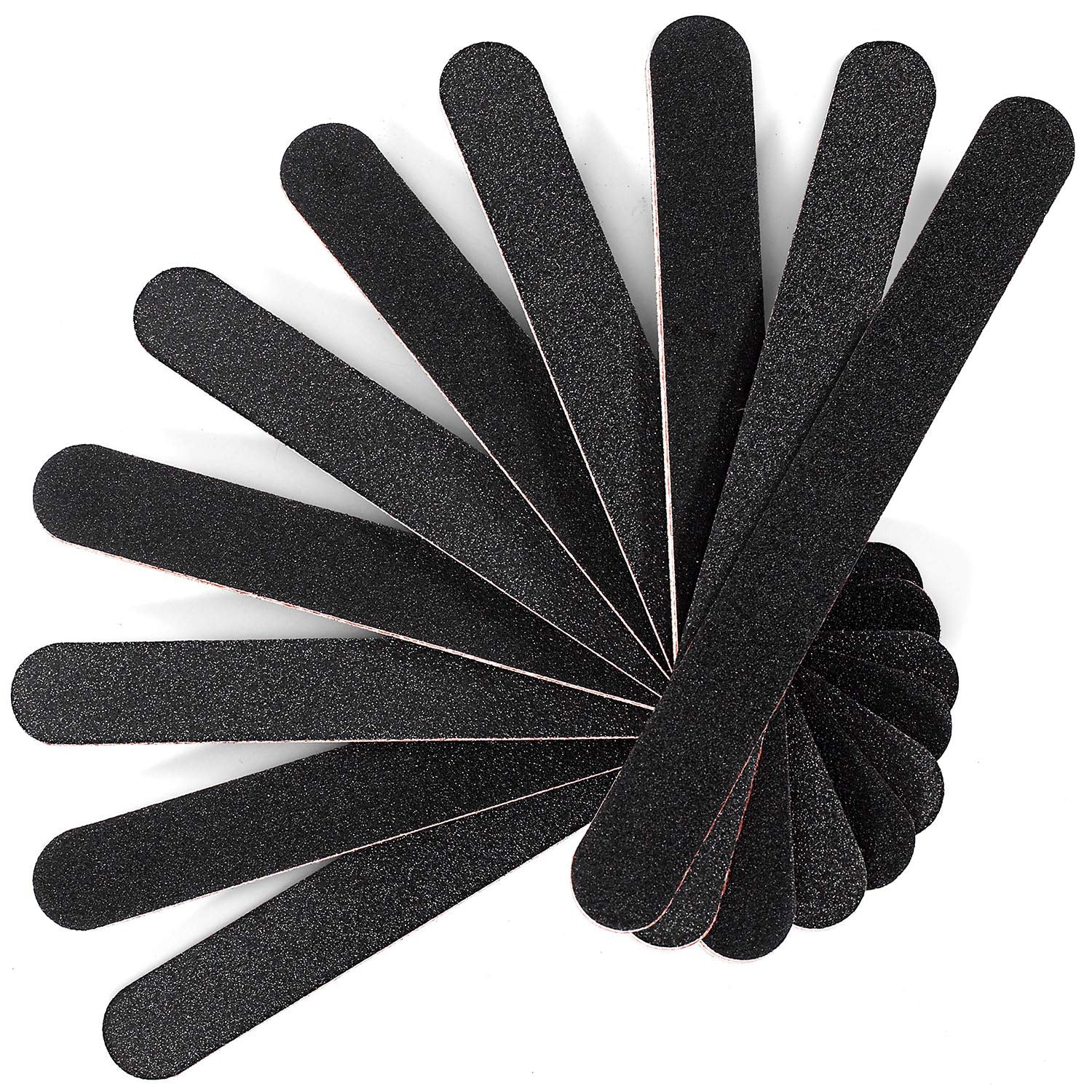 Nail File Emery Board Nail Care Double Sided 100 180 Grit Gel Acrylic Dip Black Nail Buffering Files Professional Manicure Pedicure Tools 10Pcs/Pack Nail Files Set for Home and Salon Use Health & Beauty > Personal Care > Cosmetics > Cosmetic Tools > Nail Tools Lulia 100/180  