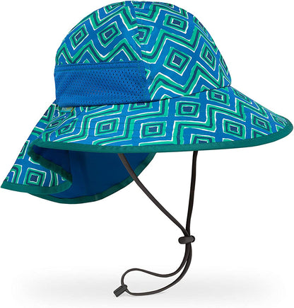 Sunday Afternoons Kids Play Hat Apparel & Accessories > Clothing Accessories > Hats Sunday Afternoons Blue Solar Geodes Medium 