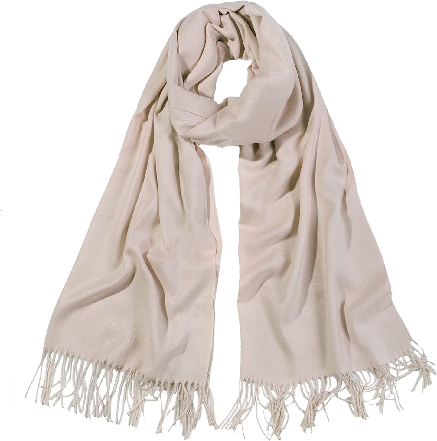 SOJOS Women Large Soft Cashmere Feel Pashmina Shawls and Wraps Winter Scarf for Evening Dresses SC304 Apparel & Accessories > Clothing Accessories > Scarves & Shawls SOJOS Dark Beige  