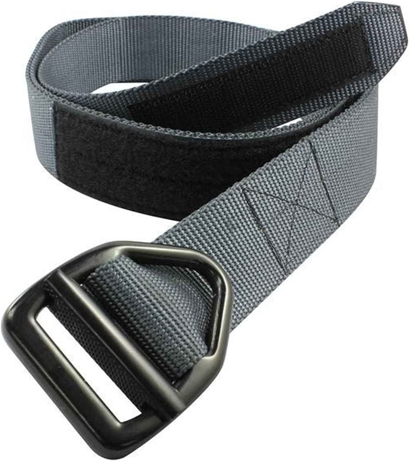 Bison Designs 38MM Heavy Duty Nylon Web Belt W/ V-Ring Buckle M Grey Apparel & Accessories > Clothing Accessories > Belts Bison   