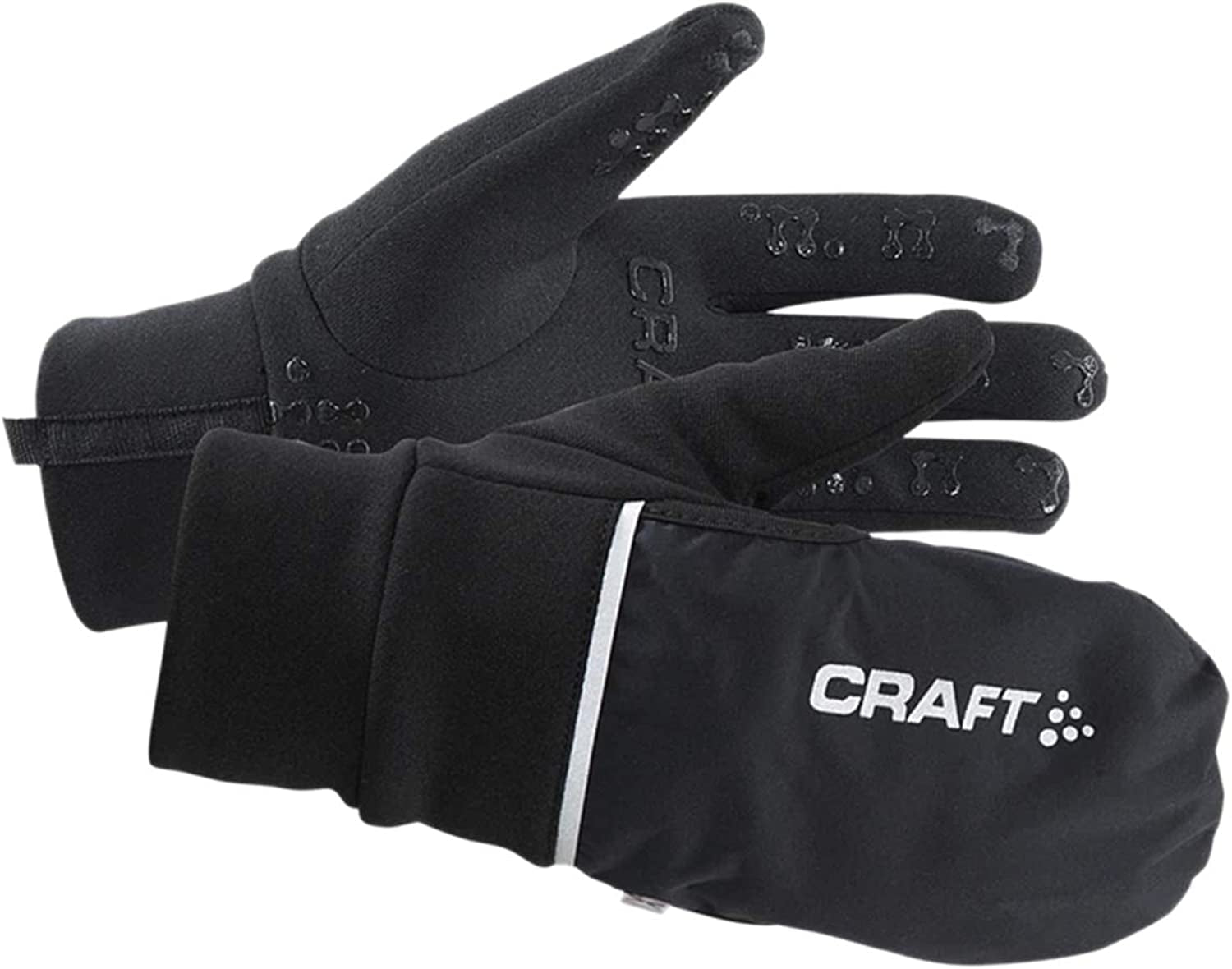 Craft Sportswear Hybrid Weather 2-In-1 Cycling Glove Apparel & Accessories > Clothing Accessories > Gloves & Mittens Craft Black Medium 