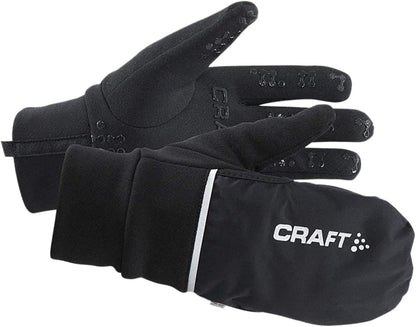 Craft Sportswear Hybrid Weather 2-In-1 Cycling Glove Apparel & Accessories > Clothing Accessories > Gloves & Mittens Craft Black Medium 