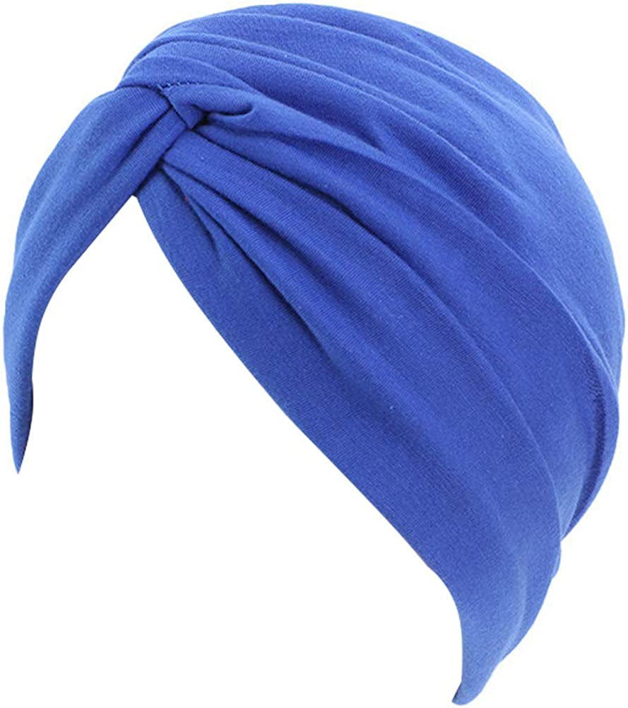 Beauty YFJH Chemo Sleep Turban Headwear Scarf Beanie Cap Hat for Cancer Patient Hair Loss Apparel & Accessories > Clothing Accessories > Headwear beauty YFJH Blue  