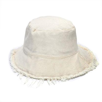 Boderier Sun Hats for Women Summer Casual Wide Brim Cotton Bucket Hat Beach Vacation Travel Accessories Apparel & Accessories > Clothing Accessories > Hats boderier Beige  