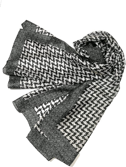 Shanlin Silk Feel Long Satin Patterned & Solid Color Scarves for Women in Gift Box Apparel & Accessories > Clothing Accessories > Scarves & Shawls Shanlin   