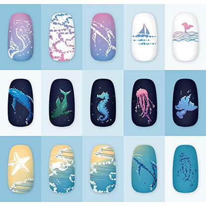 KADS Stamping Plates for Nail Art Ocean Seahorse Shell Starfish Template Image Plate Stencil Nails Tool (OC010) Health & Beauty > Personal Care > Cosmetics > Cosmetic Tools > Nail Tools KADS   