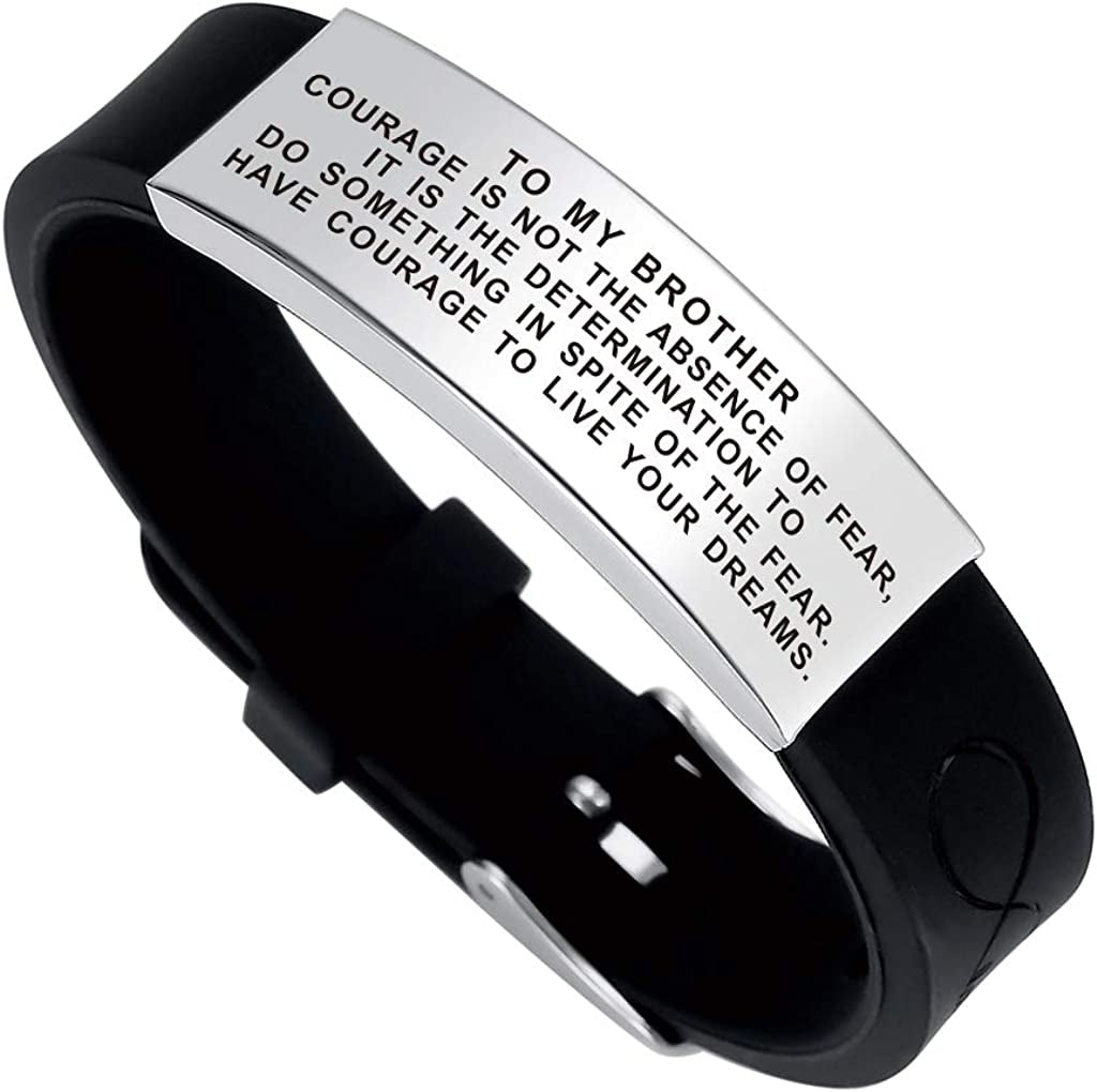 Inspirational Wristband Bracelet Gift Idea to My Brother in Law on Her Wedding Day from Sister Brother Apparel & Accessories > Jewelry > Bracelets Shenzhen Dihepeng Co.,Ltd   