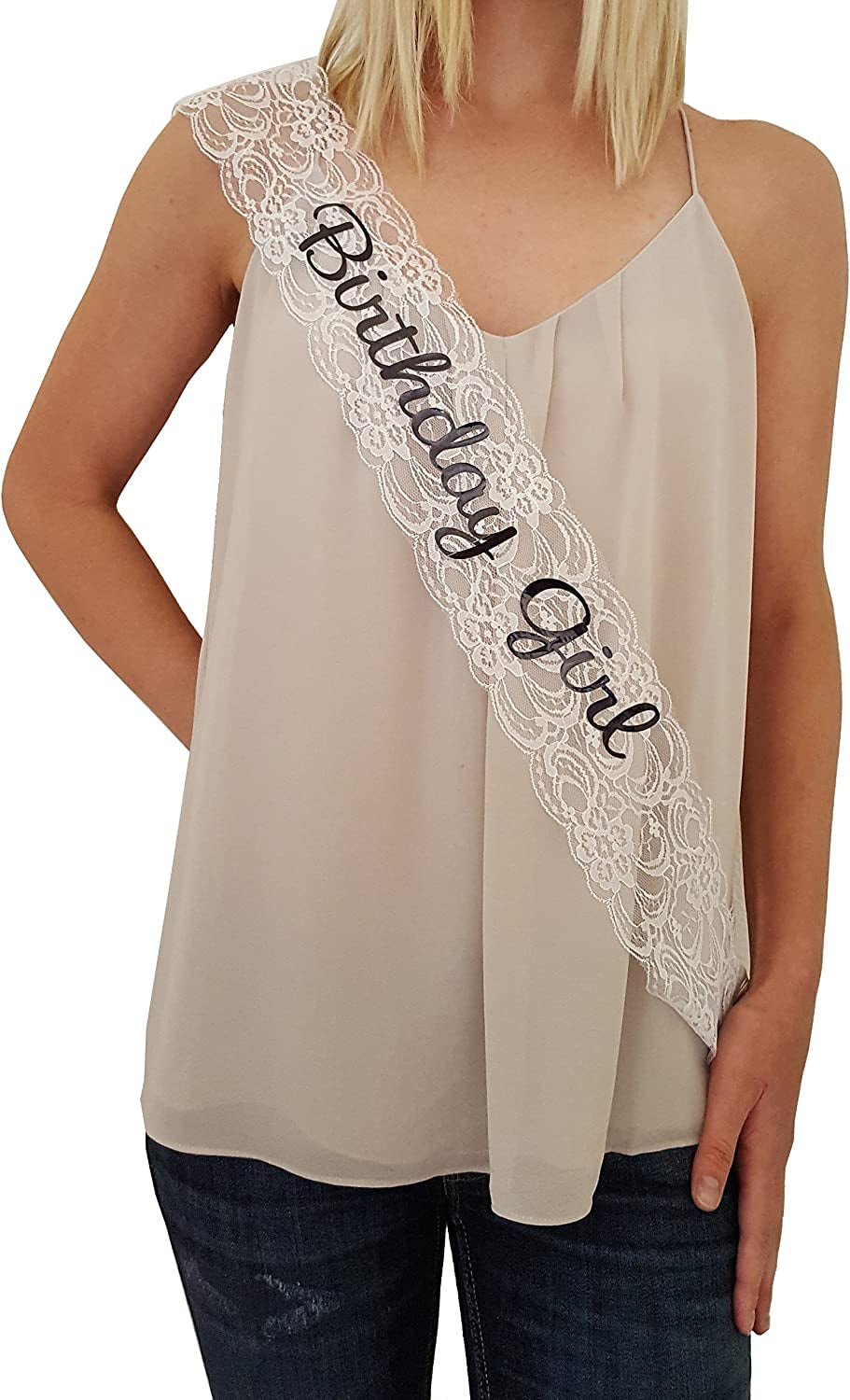 Birthday Girl Lace Sash - Great for Sweet 16, 18Th, 21St, 30Th, 40Th Birthday Parties Apparel & Accessories > Clothing Accessories > Sashes Girlz Nights   