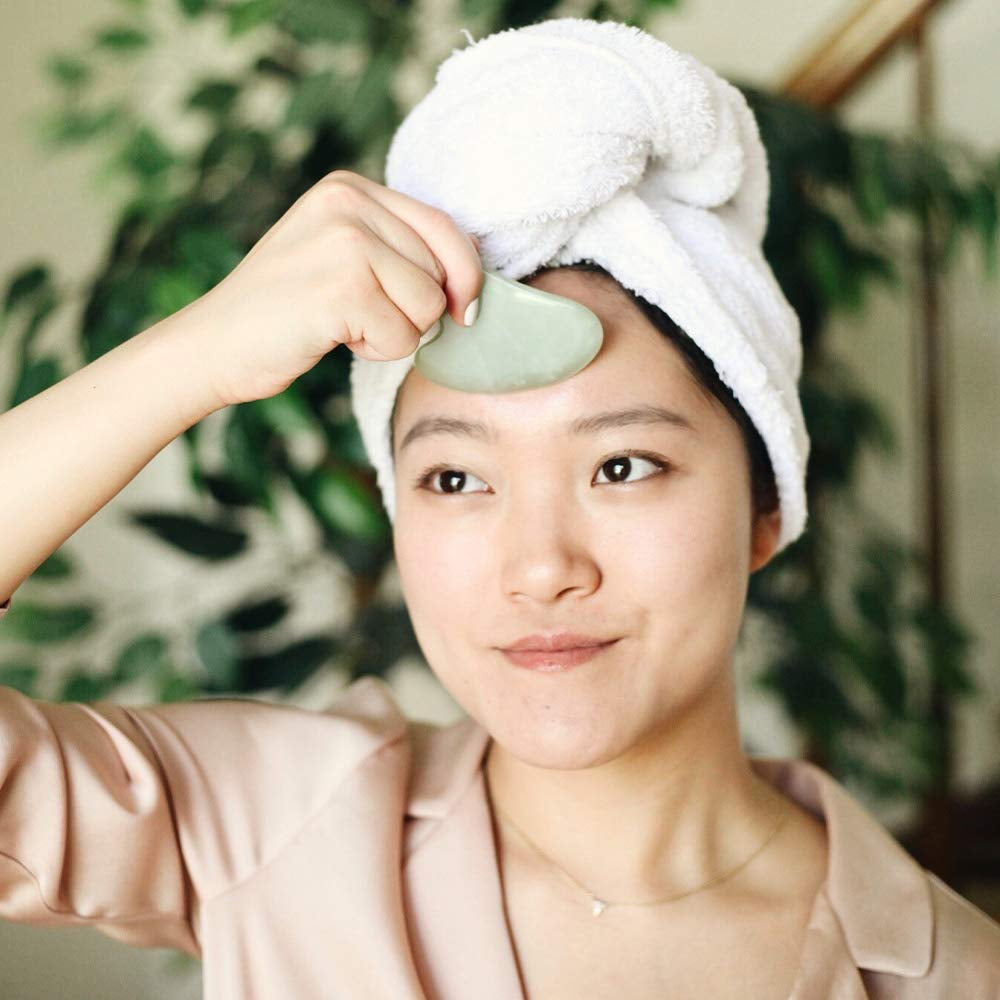 Mount Lai - the Jade Gua Sha Facial Lifting Tool | Gua Sha to Sculpt Facial Features + Release Tension Health & Beauty > Personal Care > Cosmetics > Cosmetic Tools > Skin Care Tools Mount Lai   