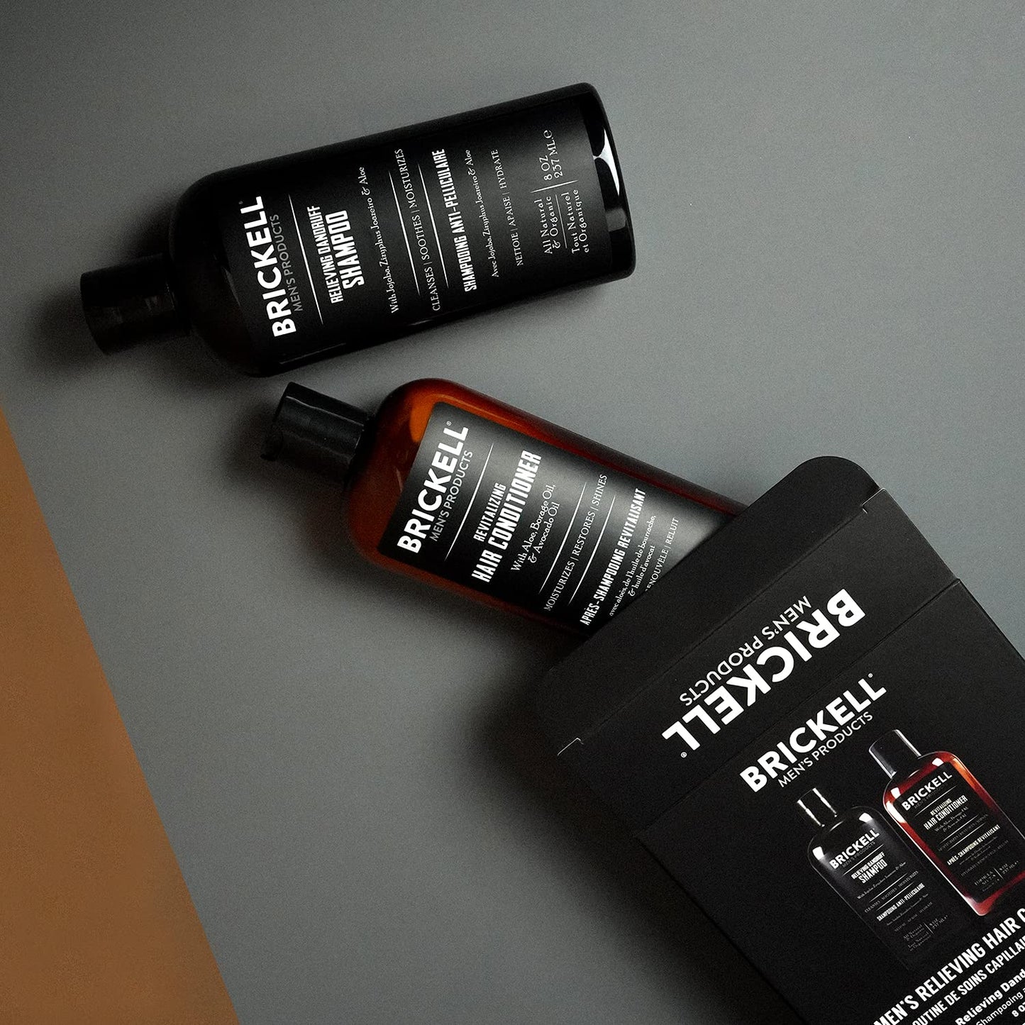 Brickell Men’S Daily Relieving Hair Care Routine, Dandruff Shampoo and Conditioner Set for Men, Ziziphus Joazeiro, Aloe and Jojoba Oil Shampoo, Strength and Volume Enhancing Conditioner, Natural and Organic (Mint, 2 X 8 Oz) Health & Beauty > Personal Care > Hair Care Brickell Men's Products   