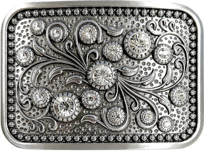 Western Antique Floral Engraved Rope Edge Design Belt Buckle Fits 1-1/2"(38Mm) Wide Belt Apparel & Accessories > Clothing Accessories > Belt Buckles Belts.com Rhinestone  