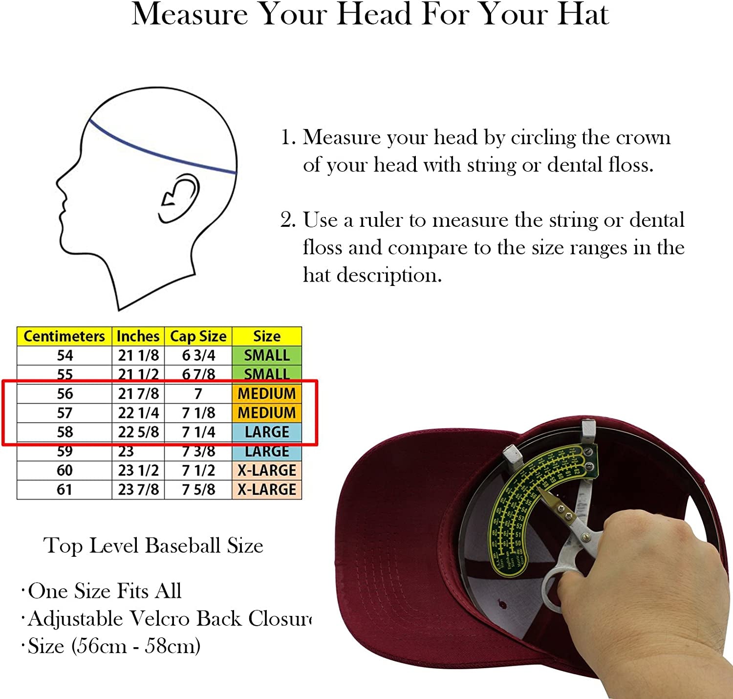 Top Level Baseball Cap Men Women - Classic Adjustable Plain Hat Apparel & Accessories > Clothing Accessories > Hats Top Level   