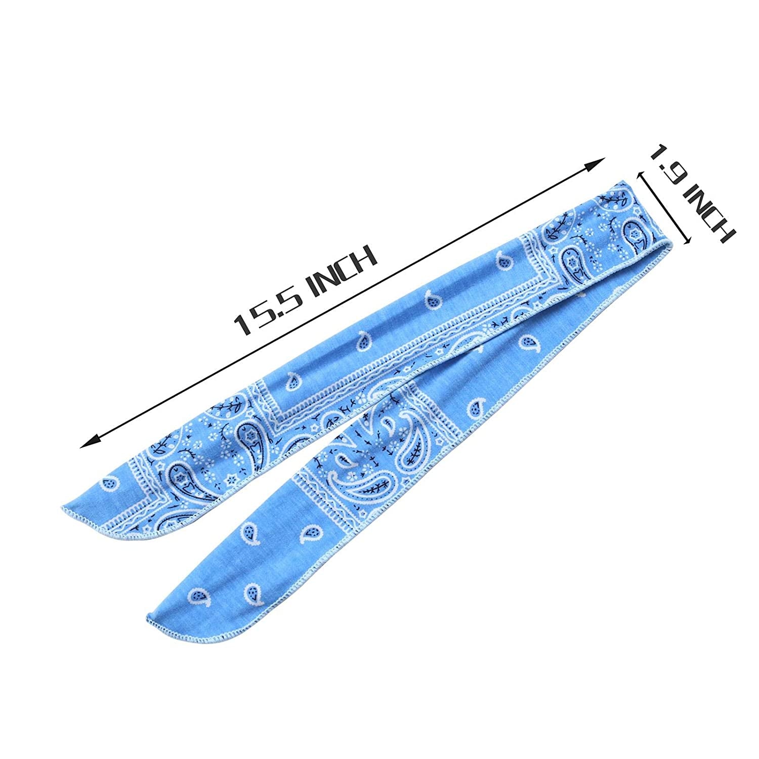 Wire Headbands for Women Paisley Twist Bow Hair Bands Bunny Ears Headwraps Wire Hair Holder Hair Accessories for Workout Yoga Running Soccer Sports Pack of 6 Apparel & Accessories > Clothing Accessories > Bandanas & Headties ONEYE   