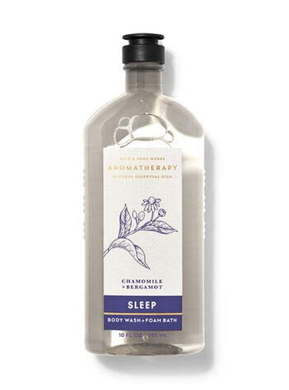 Bath and Body Works Aromatherapy Sleep NEW CHAMOMILE BERGAMOT Deluxe Gift Set - Body Wash Foam Bath - Pillow and Body Mist - Body Lotion & Body Cream - Full Size Health & Beauty > Personal Care > Cosmetics > Bath & Body Bath & Body Works   