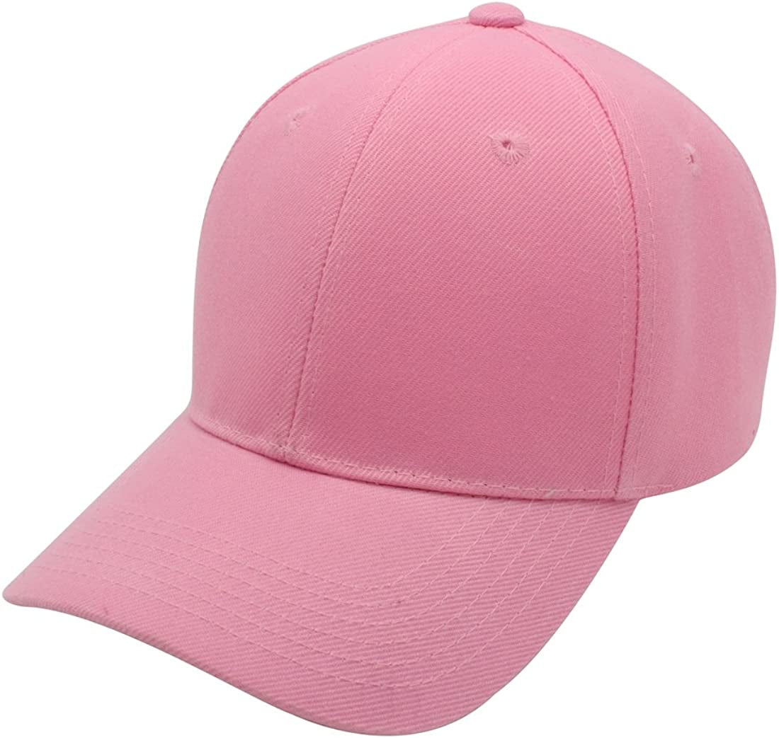 Top Level Baseball Cap Men Women - Classic Adjustable Plain Hat Apparel & Accessories > Clothing Accessories > Hats Top Level Pink  