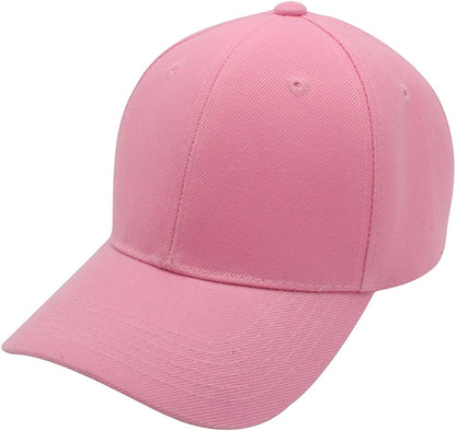 Top Level Baseball Cap Men Women - Classic Adjustable Plain Hat Apparel & Accessories > Clothing Accessories > Hats Top Level Pink  