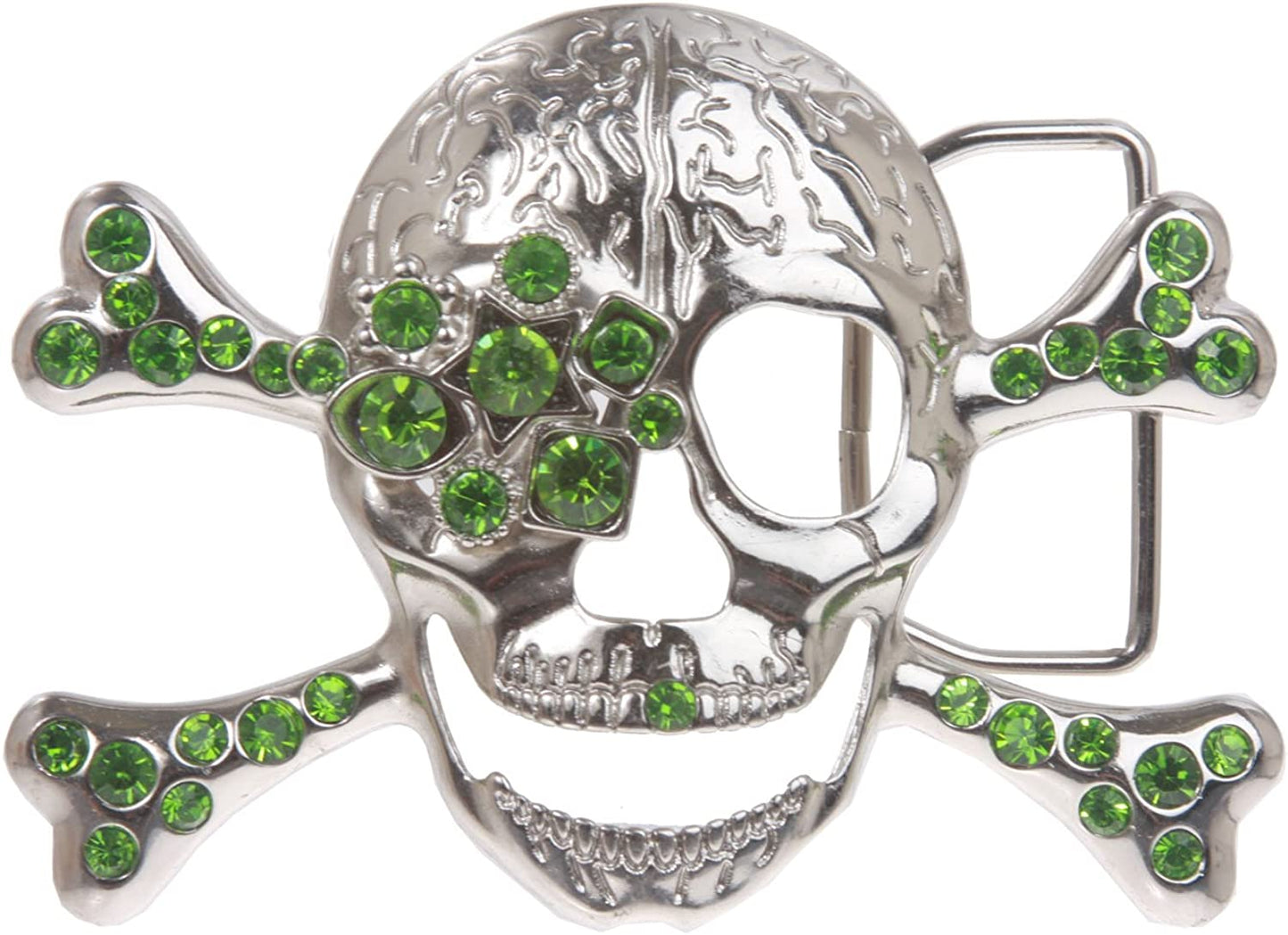 Rhinestone Skull & Crossbones Pirate Belt Buckle Apparel & Accessories > Clothing Accessories > Belt Buckles Beltiscool Livine  