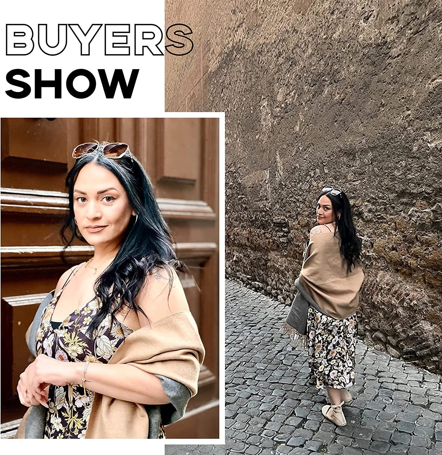 Scarves for Women Winter Warm Scarf Soft Oversized Scarfs for Womens Cashmere Large Shawl Cozy Thick Wraps Christmas Gift Apparel & Accessories > Clothing Accessories > Scarves & Shawls AKJWXN   