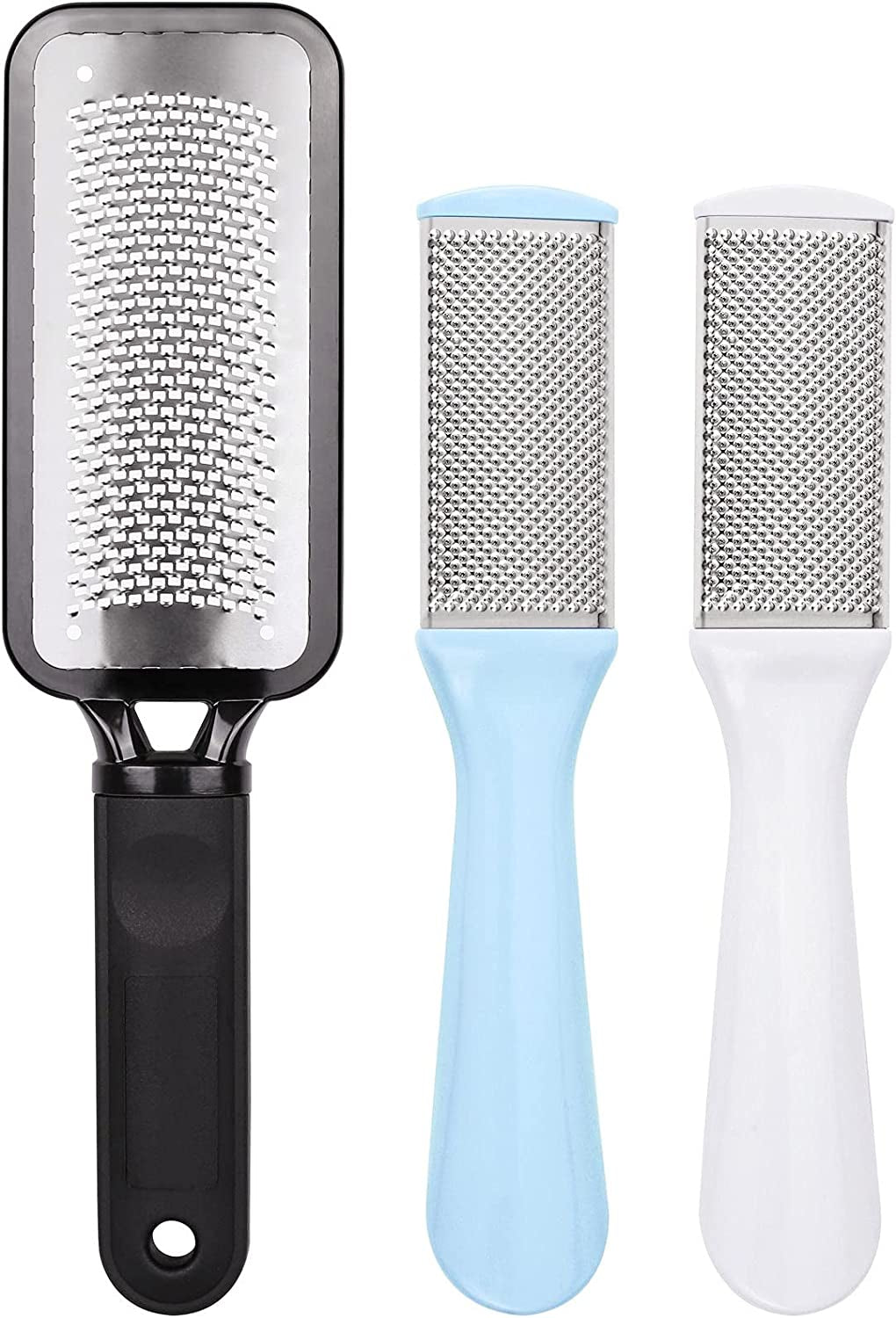 Foot Files Heel Callus Remover, 3 Pcs Professional Foot Care Pedicure Stainless Steel Rasp File for Wet and Dry Feet Health & Beauty > Personal Care > Foot Care LoveBB 3 Piece Set  