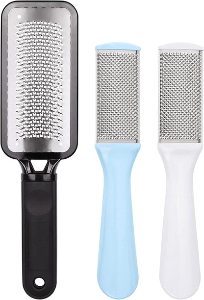 Foot Files Heel Callus Remover, 3 Pcs Professional Foot Care Pedicure Stainless Steel Rasp File for Wet and Dry Feet Health & Beauty > Personal Care > Foot Care LoveBB 3 Piece Set  