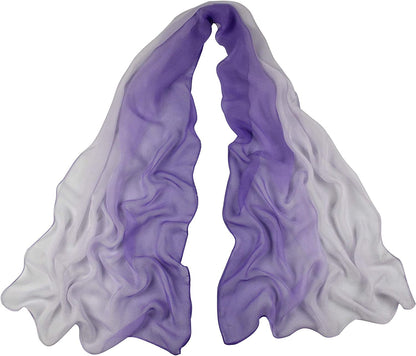 Long Chiffon Sheer Scarf Gradient - Pantonight Shaded Colors Lightweight Scarf for Womens Apparel & Accessories > Clothing Accessories > Scarves & Shawls PANTONIGHT Col 702  
