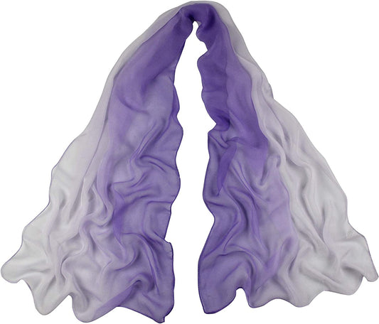 Long Chiffon Sheer Scarf Gradient - Pantonight Shaded Colors Lightweight Scarf for Womens Apparel & Accessories > Clothing Accessories > Scarves & Shawls PANTONIGHT Col 702  