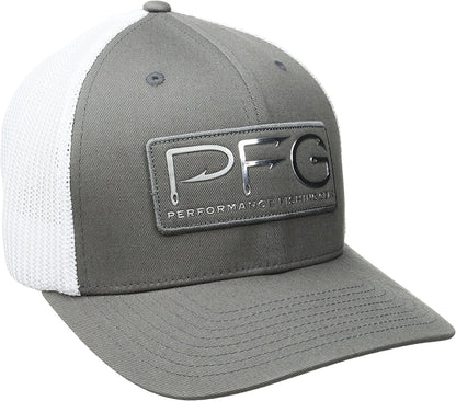 Columbia Women'S PFG Logo Mesh Ball Cap-High Crown Apparel & Accessories > Clothing Accessories > Hats Columbia Titanium, Pfg Hook Patch Large-X-Large 