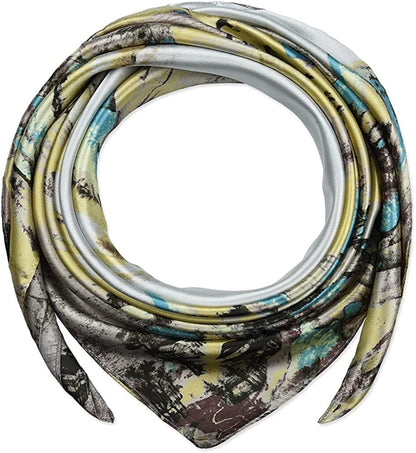 35 X 35 Women Square Satin Silk like Head Scarf Hair Wrap Night Sleeping Decoration Apparel & Accessories > Clothing Accessories > Bandanas & Headties corciova   