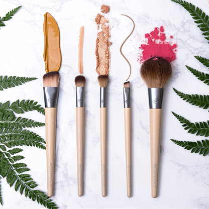 Ecotools Makeup Brush Set for Eyeshadow, Foundation, Blush, and Concealer with Bonus Storage Case, Start the Day Beautifully, Travel Friendly, 6 Piece Set Health & Beauty > Personal Care > Cosmetics > Cosmetic Tools > Makeup Tools EcoTools   