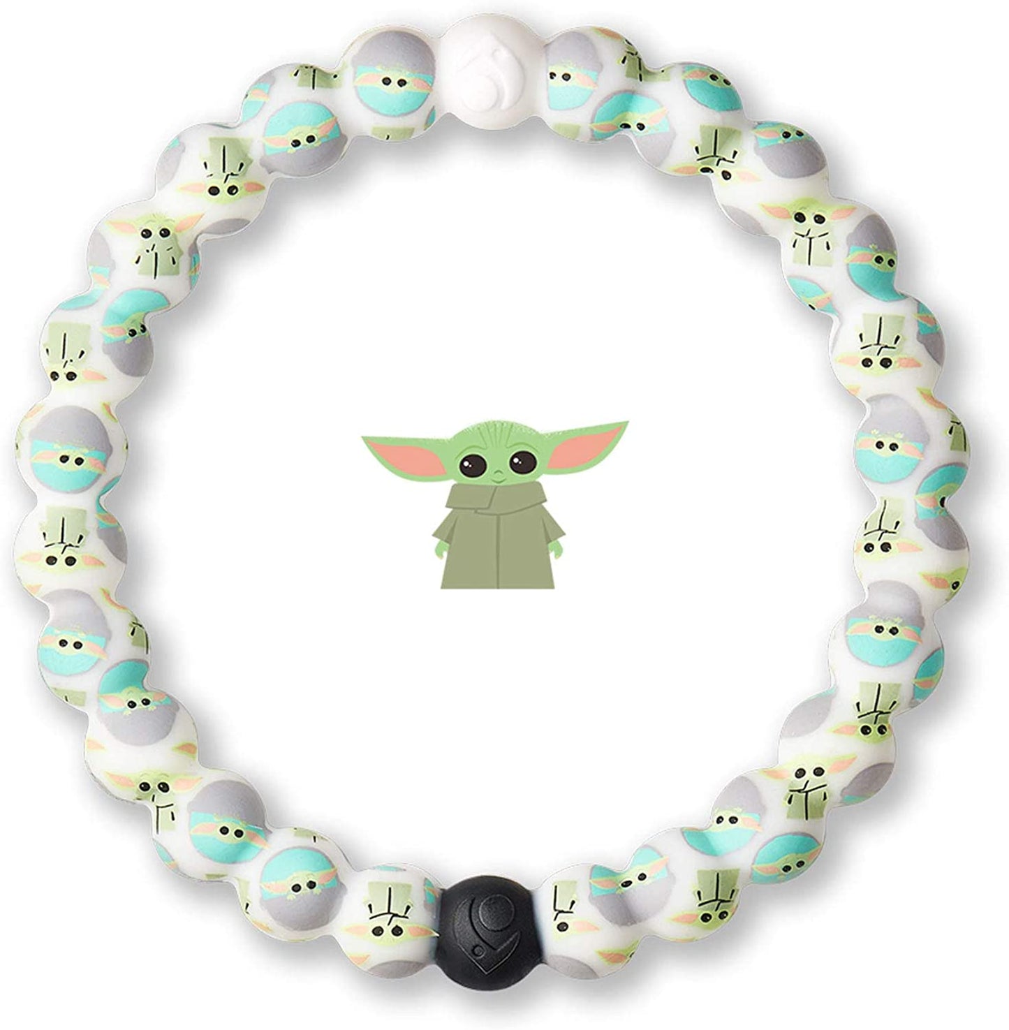 Lokai the Star Wars Collection Bracelets - Silicone Beaded Bracelets for Women & Men, Jewelry Fashion Bracelets Slide-On for Comfortable Fit Apparel & Accessories > Jewelry > Bracelets Lokai The Child - White 6.5 Inch - Medium 