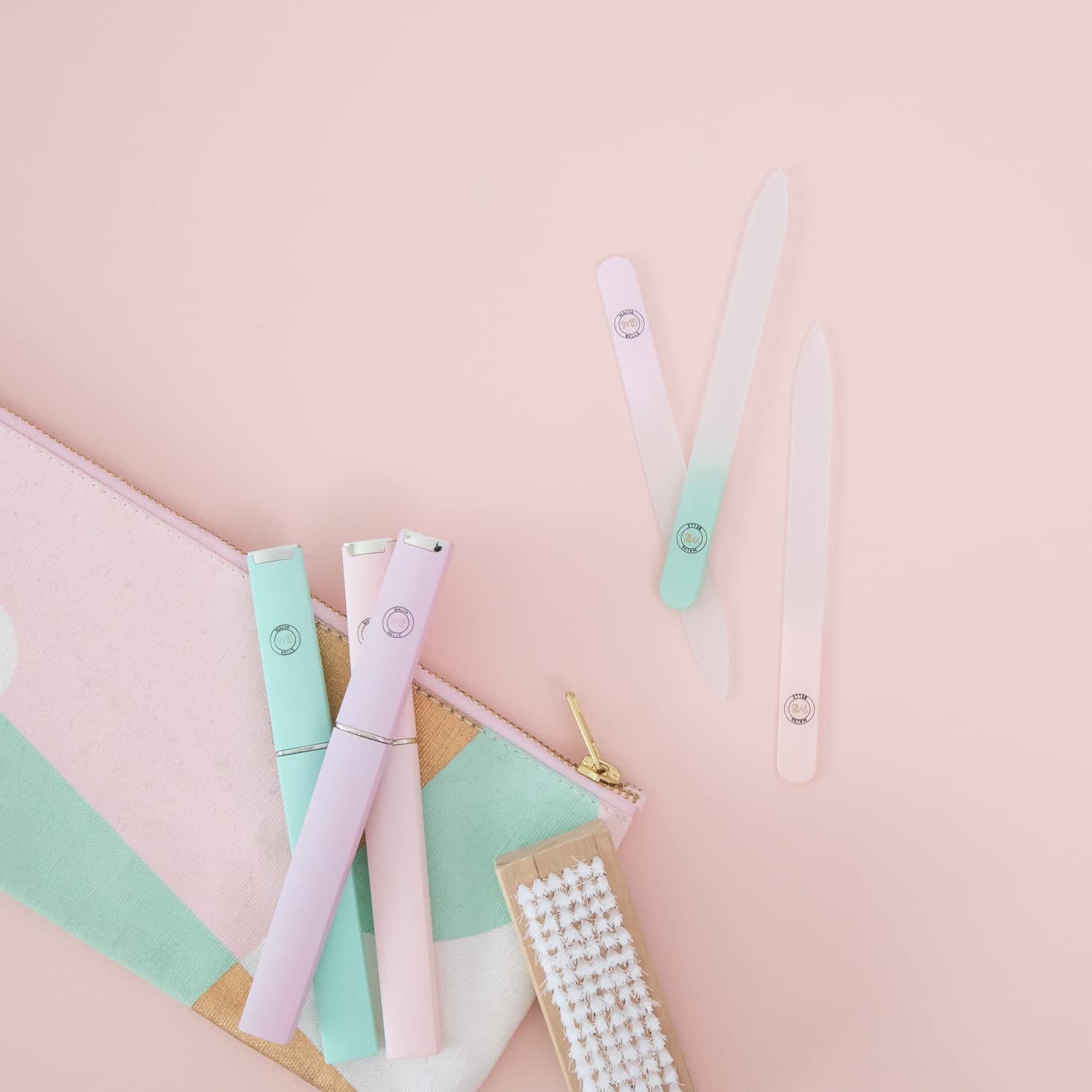 Best Crystal Glass Nail File – Perfect for Women & Girls - Long Lasting Double Sided Tempered Glass – Professional Salon Manicure/Pedicure Filing Tool for Natural Nails - with Case - Pastel Lilac 2Mm Health & Beauty > Personal Care > Cosmetics > Cosmetic Tools > Nail Tools Malva Belle   