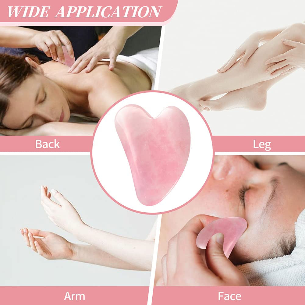 Pink Gua Sha Scraping Face Massage Tool – Rose Quartz Facial Massager Tool -Traditional Scraper Tool for Anti-Aging, Wrinkles,Skin Tightening, Lift Firming,Eye Puffiness Treatment Health & Beauty > Personal Care > Cosmetics > Cosmetic Tools > Skin Care Tools Okela   