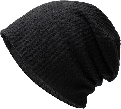Century Star Unisex Baggy Lightweight Hip-Hop Soft Cotton Slouchy Stretch Beanie Hat Apparel & Accessories > Clothing Accessories > Headwear Century Star 1 Solid Black One Size 