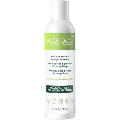 Ecotools Makeup Brush and Sponge Cleansing Shampoo Bundle, Removes Dirt and Oil Impurities from Face Brushes, Hyoallergenic, 6 Fl.Oz./ 177 Ml Each, 2 Count Health & Beauty > Personal Care > Cosmetics > Cosmetic Tools > Makeup Tools EcoTools Full Sized Shampoo, 1 Count  