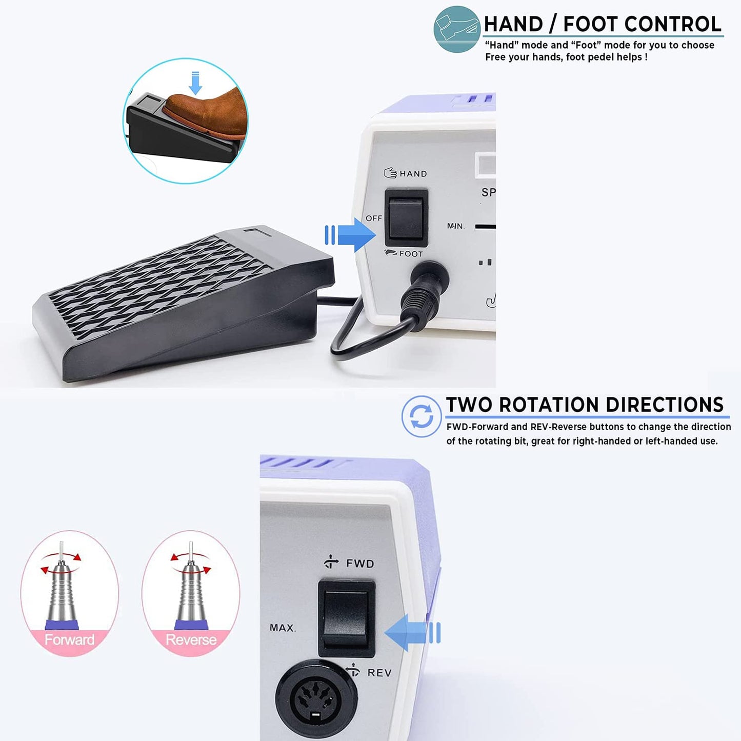 Véfaîî Nail Drill Electric Nail File, JD700 Nail Drills for Acrylic Nails Professional 30000RPM Manicure Tools Acrylic Nail Drill for Nail Dip Kit Acrylic Powder Poly Nail Gel B-01 Health & Beauty > Personal Care > Cosmetics > Cosmetic Tools > Nail Tools Hope Industry   