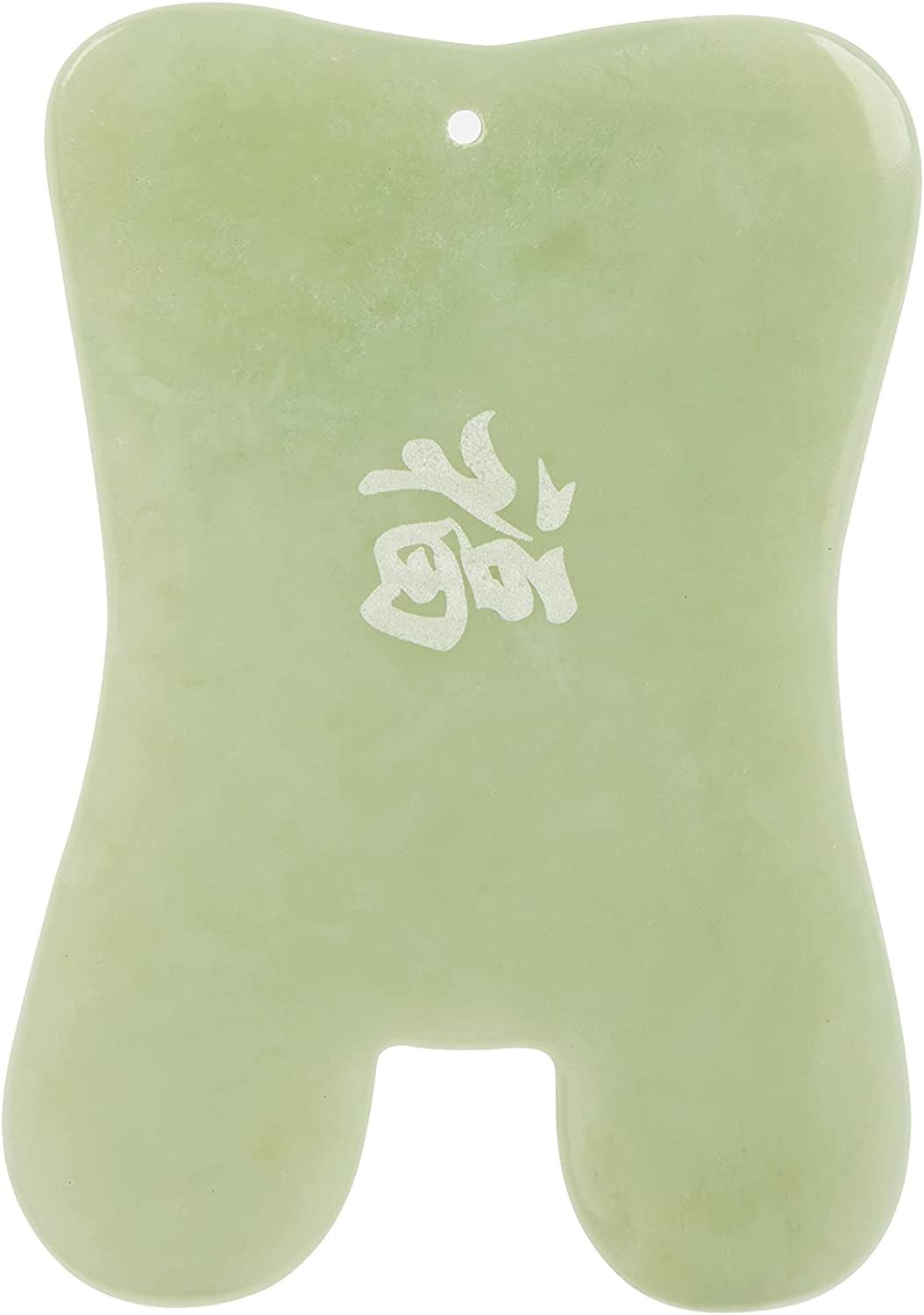 Gua Sha Facial Massage Tool, Gua Sha Massage Tool, Genuine Jade Gua Sha Board with Printed Chinese Character Blessing, for Spa Treatment,Facial Massage and Back Massage Health & Beauty > Personal Care > Cosmetics > Cosmetic Tools > Skin Care Tools Peking National Medical Research Tech. Development Company   