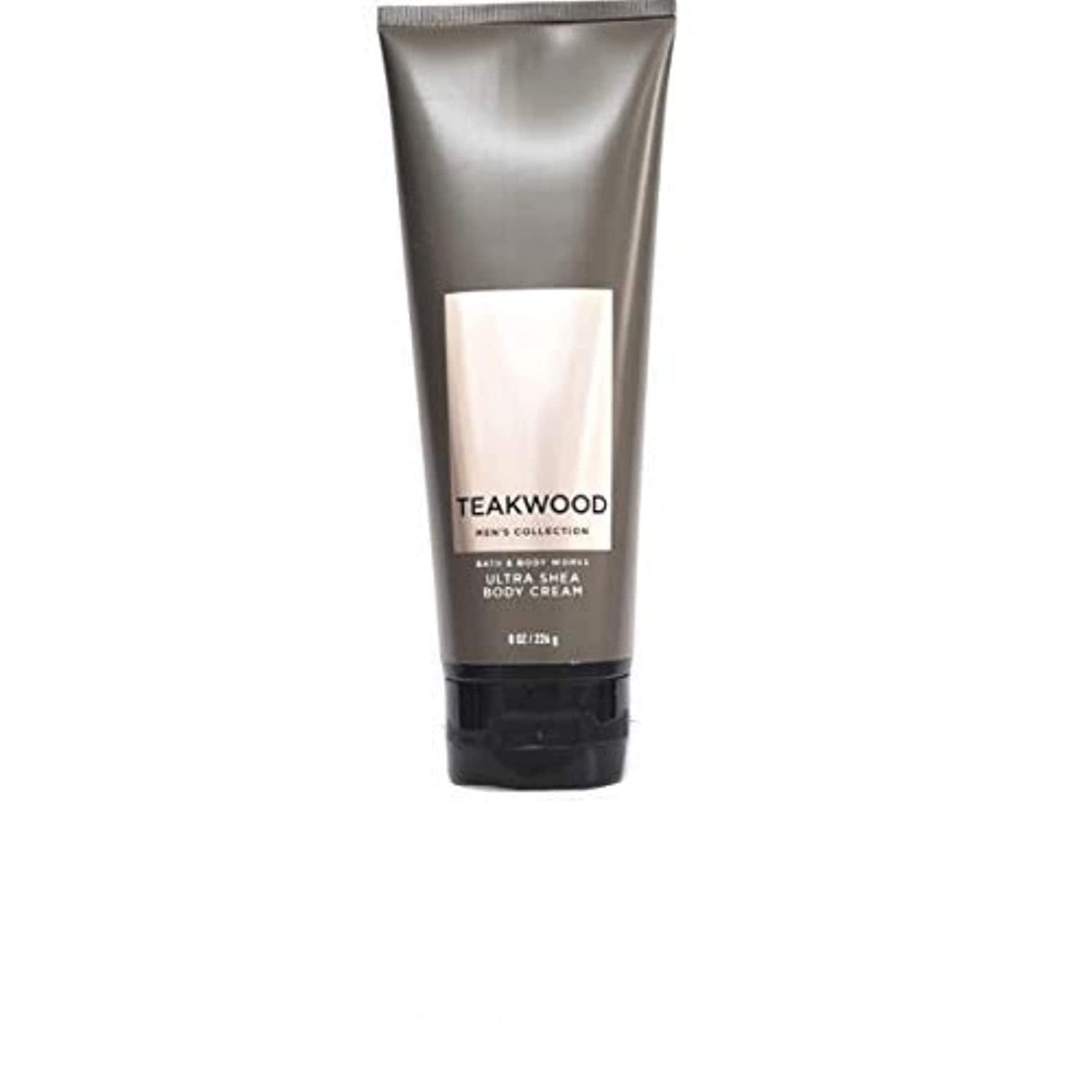 Bath and Body Works 2 Pack Men'S Collection Ultra Shea Body Cream TEAKWOOD. 8 Oz Health & Beauty > Personal Care > Cosmetics > Bath & Body Bath & Body Works 1 Count (Pack of 1)  