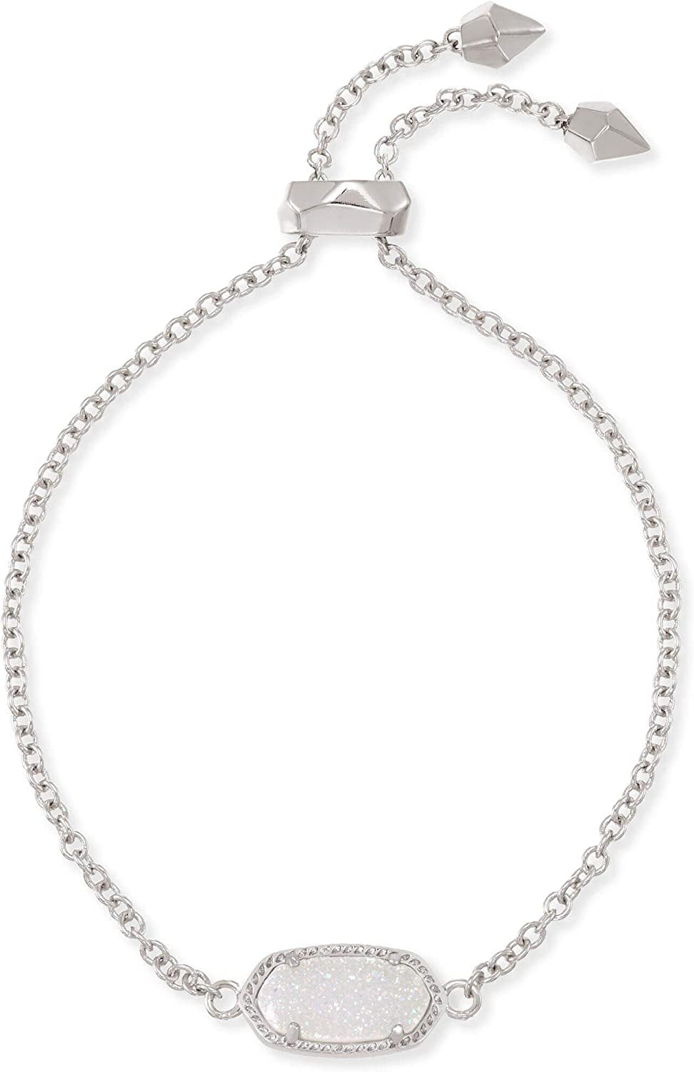 Kendra Scott Elaina Link Chain Bracelet for Women Apparel & Accessories > Jewelry > Bracelets Kendra Scott RHODIUM - IRIDESCENT DRUSY  