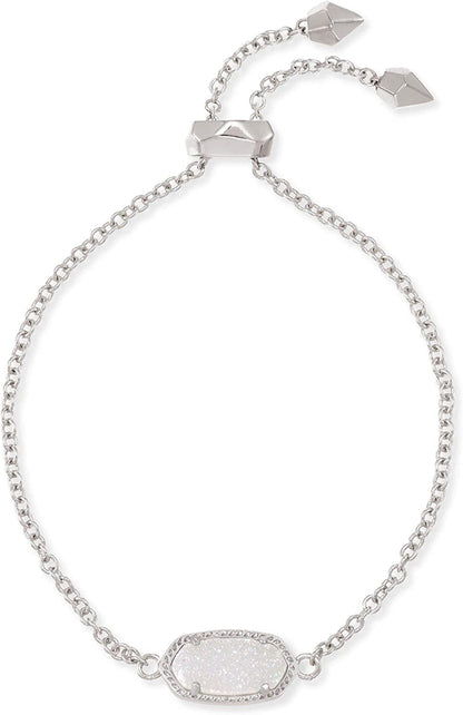 Kendra Scott Elaina Link Chain Bracelet for Women Apparel & Accessories > Jewelry > Bracelets Kendra Scott RHODIUM - IRIDESCENT DRUSY  
