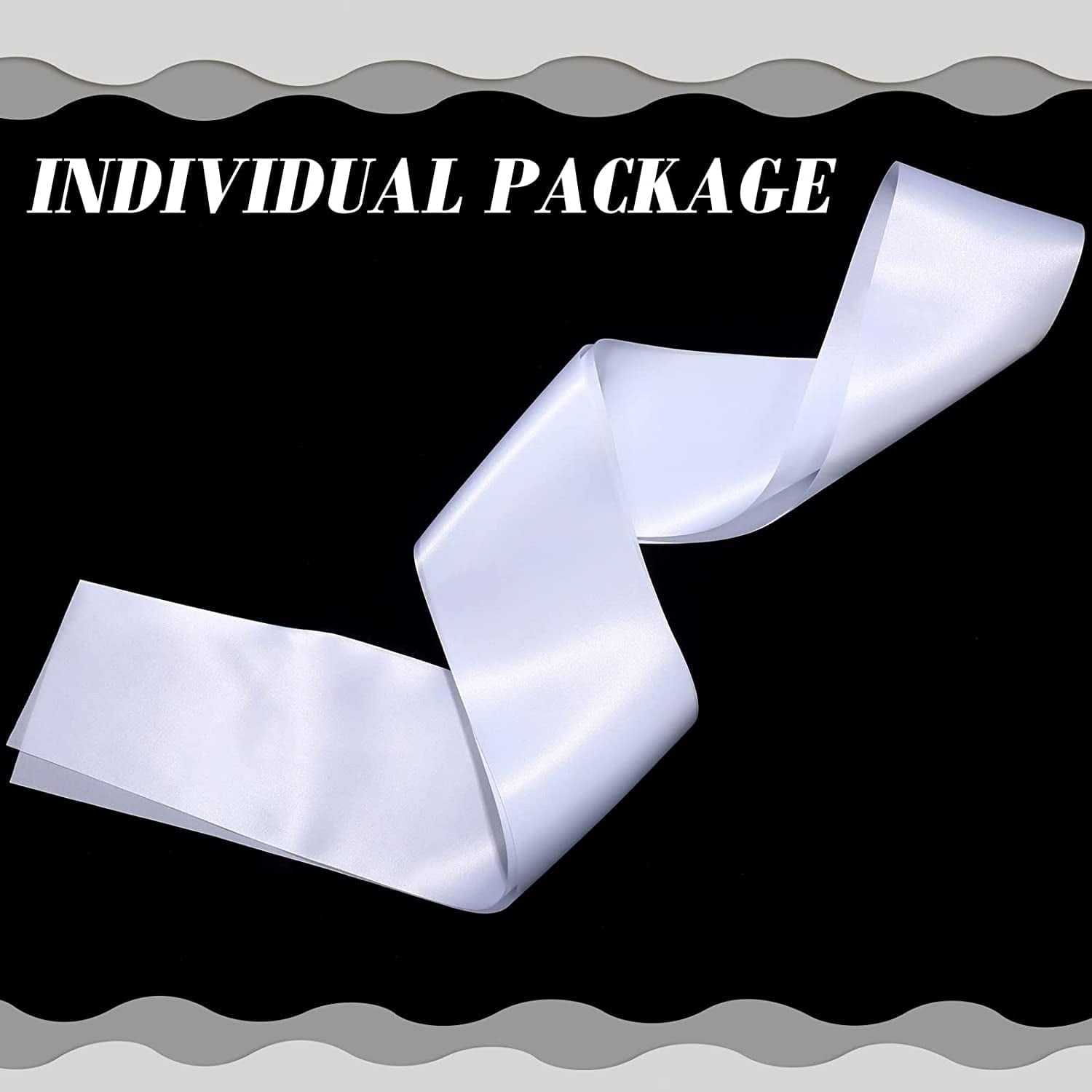 36 Pcs DIY Blank Satin Sash Plain Pageants Sashes for Beauty Pageant Halloween Wedding Birthday Homecoming Prom Bachelorette Party Decorations (White) Apparel & Accessories > Clothing Accessories > Sashes Geyoga   