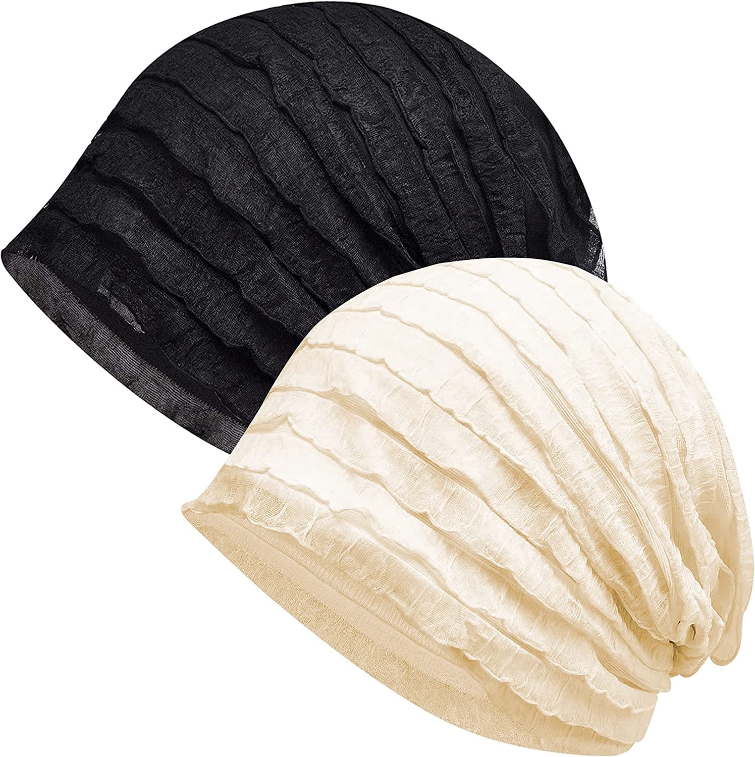 Kayier Women'S Baggy Casual Chemo Beanie Cap Apparel & Accessories > Clothing Accessories > Headwear Kayier 2 Pack -G  