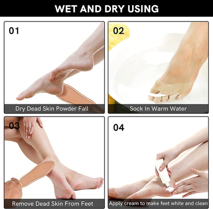 Glass Pedicure Foot File - Coarse/Fine Double Side Nano Glass Surface, Dead Hard Skin Remover, Cuticle Callus Removal, Professional Foot Care, Both Wet and Dry Using Health & Beauty > Personal Care > Foot Care Cut it   
