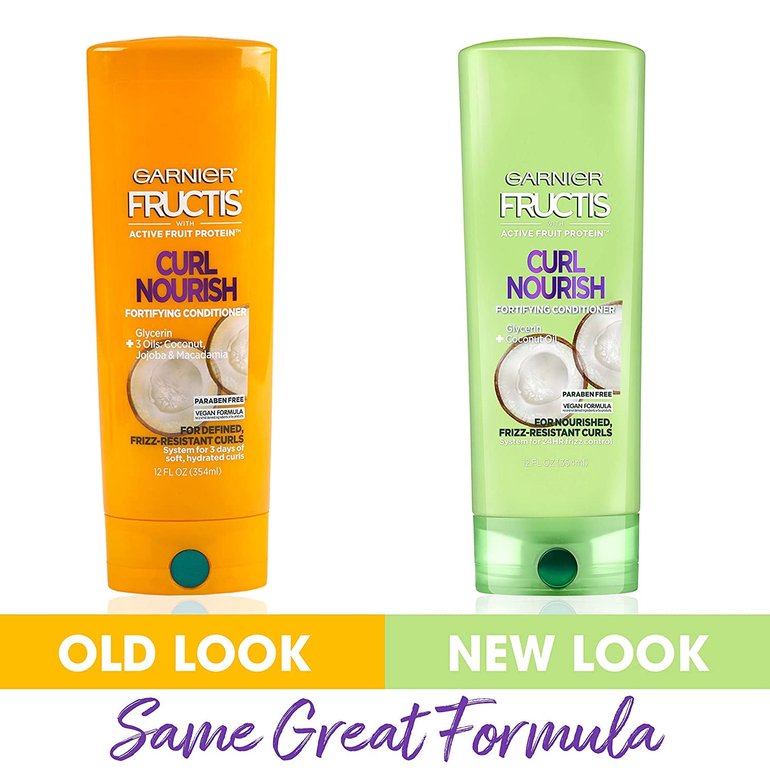 Garnier Hair Care Fructis Triple Nutrition Curl Nourish Conditioner, 12 Flu Health & Beauty > Personal Care > Hair Care Garnier   