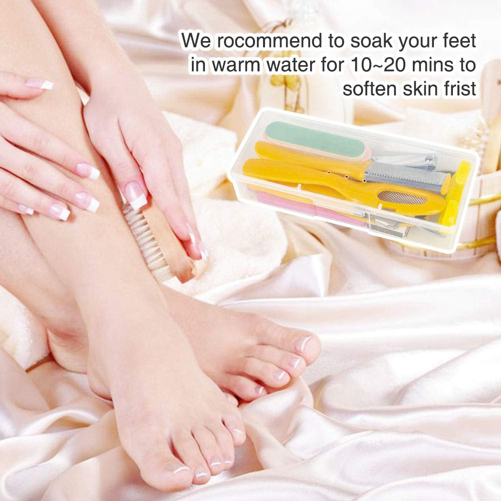 Pedicure Kit for Women, 20 in 1 Foot Care Pedicure Kit Stainless Steel, Foot Files Set with Nail Scrub Double Sided Files Foot Care for Women, Men, Home and Salon Health & Beauty > Personal Care > Foot Care LINCEDY   