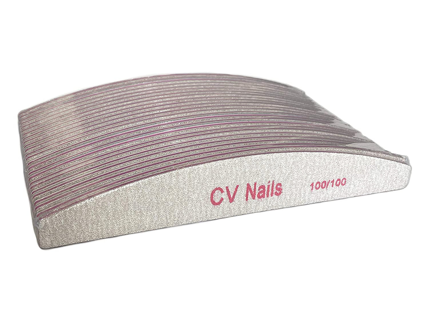 CV Nails 100/100 Grit 25 PCS Zebra Nail Files Professional Double Sided, Manicure, Pedicure Tool, Nail Buffering, Acrylic/Natural Nails for Salon and Home Use Health & Beauty > Personal Care > Cosmetics > Cosmetic Tools > Nail Tools CV Nails   