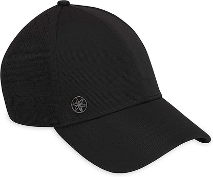 Gaiam Women'S Hat-Breathable Ball Cap, Pre-Shaped Bill, Adjustable Size for Running Apparel & Accessories > Clothing Accessories > Hats Gaiam Black Wander Geo 