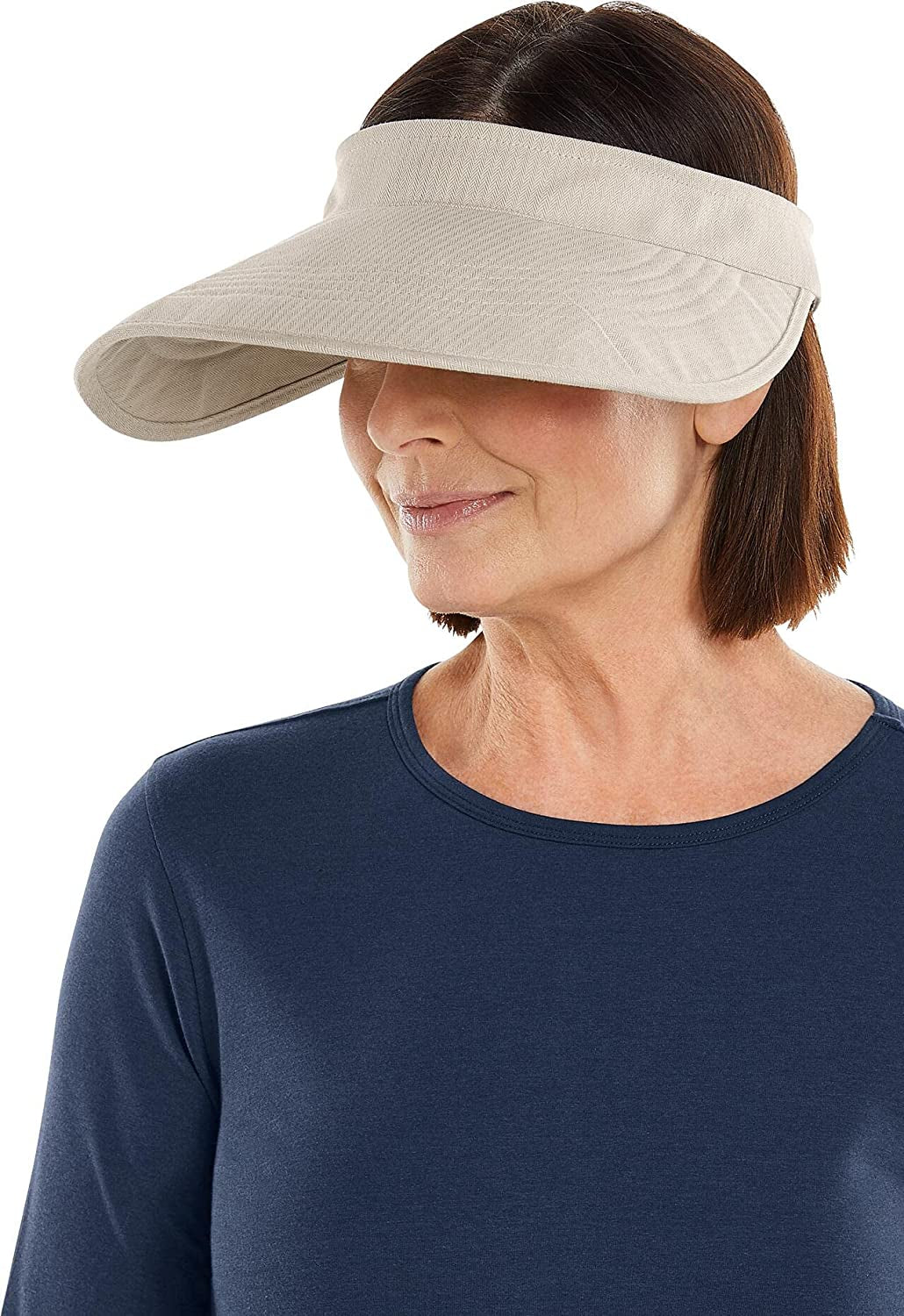 Coolibar UPF 50+ Women'S Bel Aire Zip-Off Sun Visor - Sun Protective Apparel & Accessories > Clothing Accessories > Hats Coolibar   