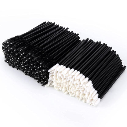 Tbestmax 200 Disposable Mascara Wand Spoolies and Lip Brushes, Lipstick Lipgloss Applicator for Eyebrow Eyelash Extension Makeup Kits Health & Beauty > Personal Care > Cosmetics > Cosmetic Tools > Makeup Tools Tbestmax Black 400 Pcs 