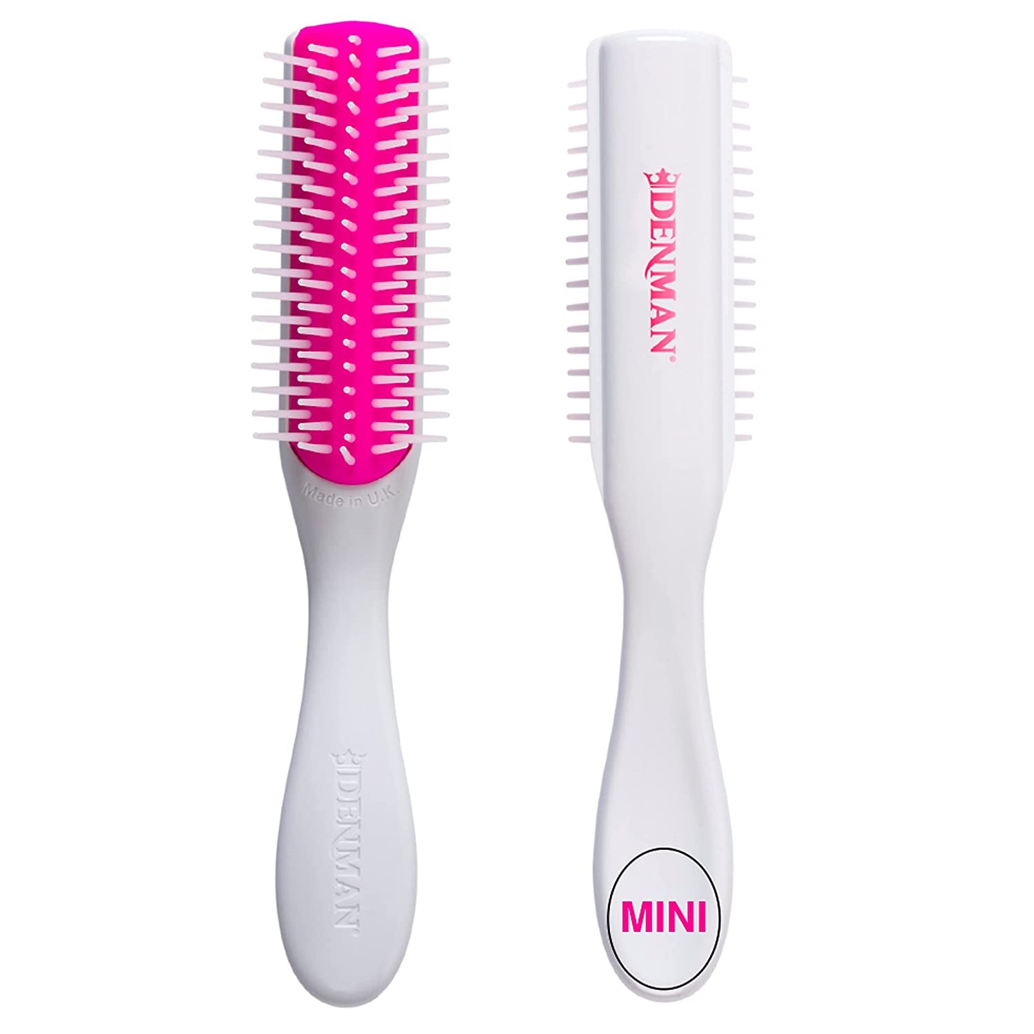 Denman Hair Brush for Curly Hair D3 (Black) 7 Row Classic Styling Brush for Detangling, Separating, Shaping and Defining Curls Health & Beauty > Personal Care > Hair Care Denman Cherry Blossom 5 Row 