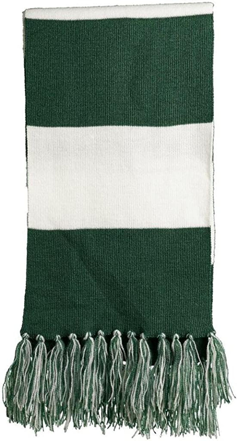 Sport-Tek Favorite Team Spectator Fringed Scarf Apparel & Accessories > Clothing Accessories > Scarves & Shawls Sport Tek Forest Green/ White One Size 